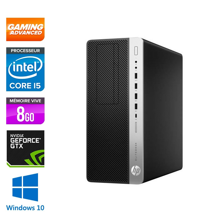 PC Gamer reconditionné HP 800 G3 Tour - i5 - 8Go - 240Go SSD - GTX 1050 -  Windows 10 - Trade Discount