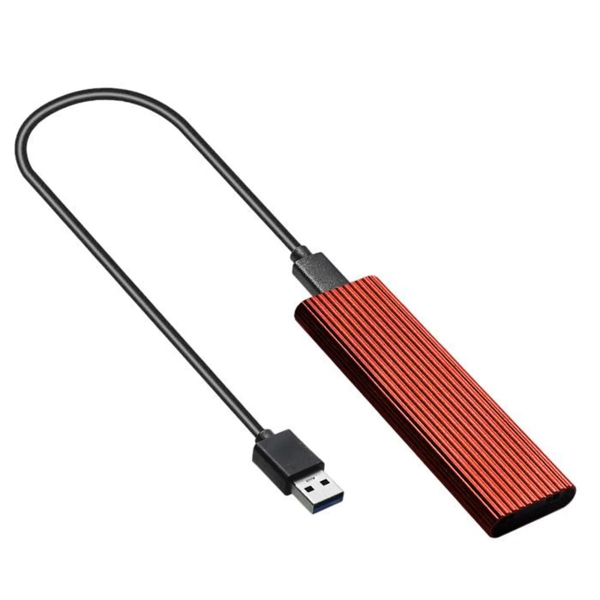 Support M.2 externe + Disque SSD 256Go SSD - Rouge - Trade Discount