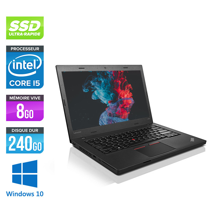 Pc portable reconditionné Lenovo Thinkpad L460 - i5 - 8Go - SSD 240Go -  Windows 10 - Trade Discount