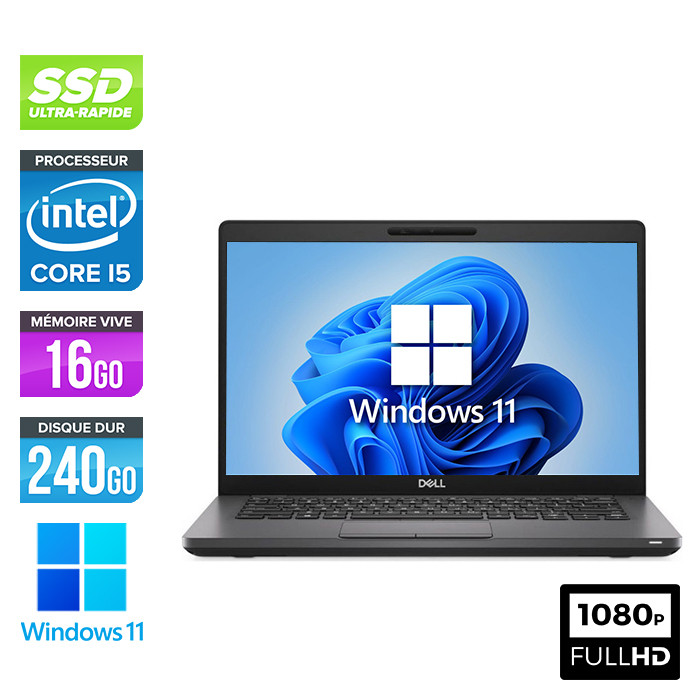 PC Portable Dell Latitude 5400 - i5-8365U - 16 Go DDR4 - 256Go SSD - 14  Full HD - Cdiscount Informatique