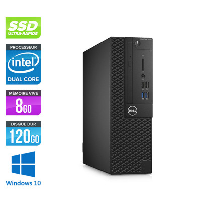Pc de bureau Dell 3050 SFF - Intel Pentium - 8Go - 120Go SSD - W10