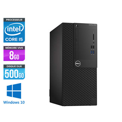 Pc de bureau Dell 3050 Tour - Intel Core i5 6500 - 16Go - 500Go HDD - W10