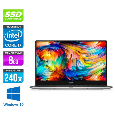  Ultrabook reconditionné Dell XPS 13 9360 - i7 - 8Go DDR4 - 240Go SSD - FHD - W10 - État correct