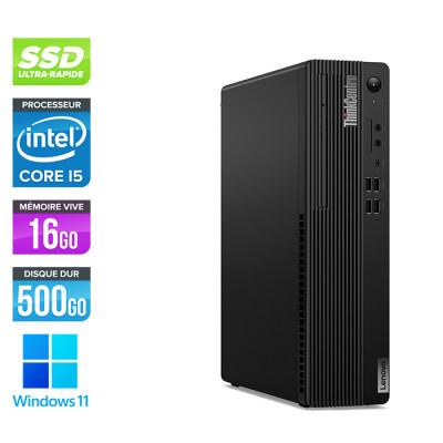 Unité centrale reconditionnée Lenovo ThinkCentre M70S SFF - i5-10400 - 16Go - SSD 500 Go - Windows 11