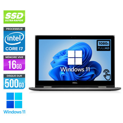 PC portable reconditionné Inspiron 15 5579 - i7-8550U - 16Go - 500Go SSD - 15.6" FHD Tactile - W11