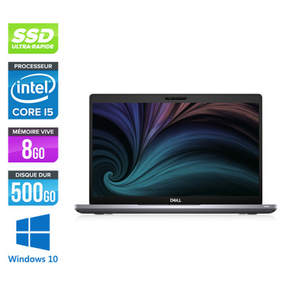 Pc portable reconditionné - Dell Latitude 5410 - i5 10310U - 8Go DDR4 - 500 Go SSD - Windows 10