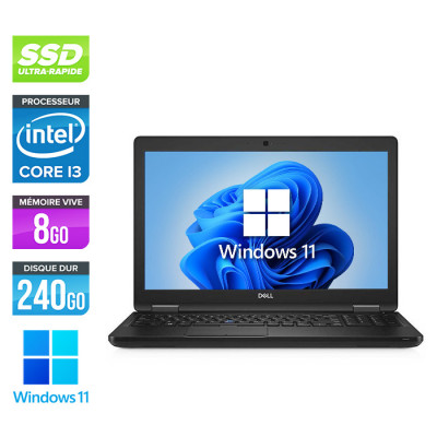Ordinateur portable reconditionné - Dell latitude 5590 - i3 - 8 Go - 240 Go SSD - Windows 11