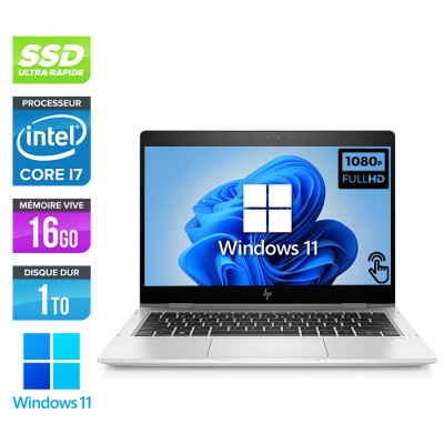 Ultrabook convertible reconditionné - HP EliteBook X360 830 G6 - Intel core i7 - 16Go - 1 To SSD - Windows 11