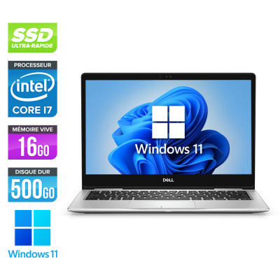Ultrabook reconditionné - Dell Inspiron 13 7380 - intel i7 - 16Go - 500Go SSD - Windows 11