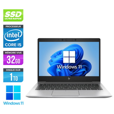 Ultrabook reconditionné - HP EliteBook 830 G6 - i5-8365U - 32Go - 1 To SSD - FHD - Windows 11