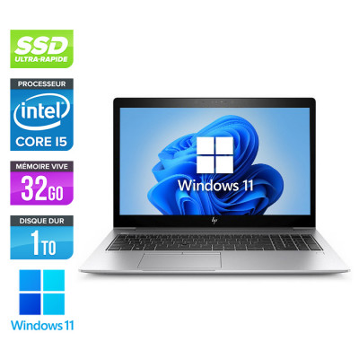 Ultrabook reconditionné HP EliteBook 850 G5 - i5 - 32Go - 1 To SSD - Windows 11
