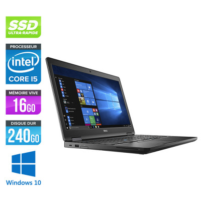 Workstation reconditionnée - Dell Precision 3520 - i5 - 8Go - 240Go SSD - FHD - Windows 10