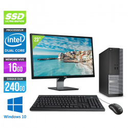 Dell Optiplex 3020 SFF - Windows 10 + Écran 23"
