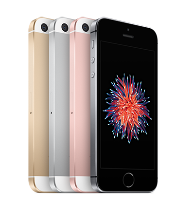 Apple iPhone SE A1723 2GB 16GB Gris Espace Classe A- iOS + verre trempé 9H  + verre en silicone cas 16GB \ Gris / Gris spatial \ Classe A