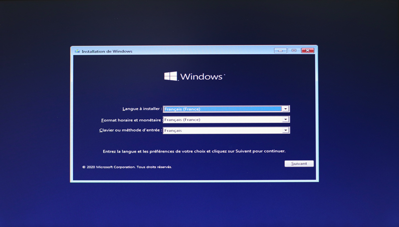 windows 10 install loop usb